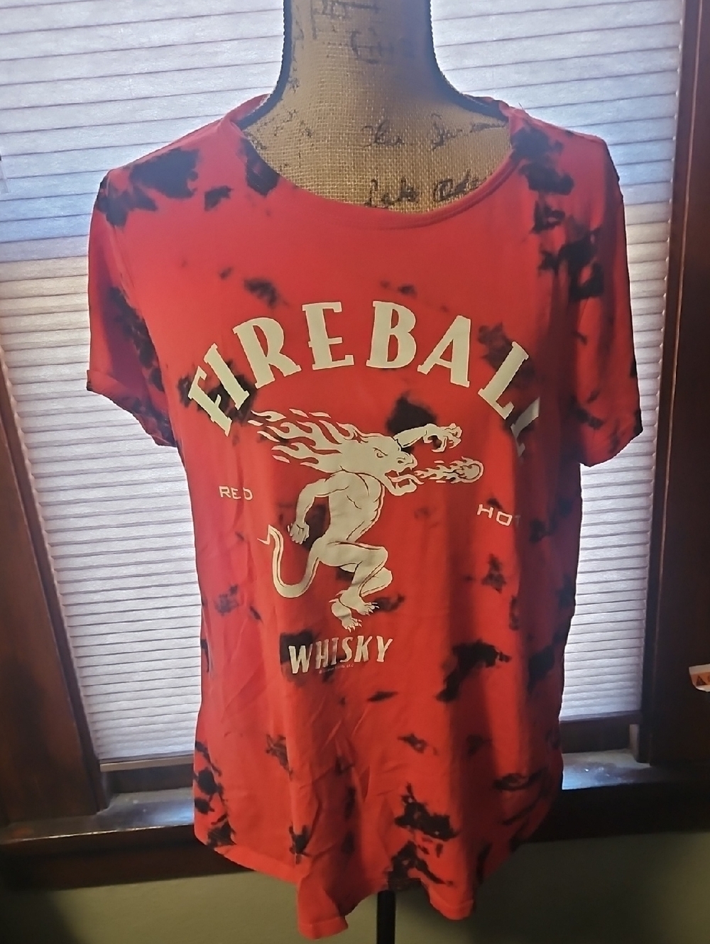 Fireball Whisky Red Tie-Dye Graphic Tee Torrid